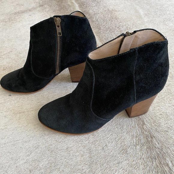 Club Monaco Black Suede Booties - Picture 2 of 6